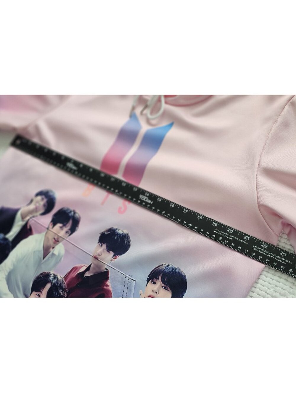 Gradient Pink to Blue Logo Hoodie - Picture 8 of 8